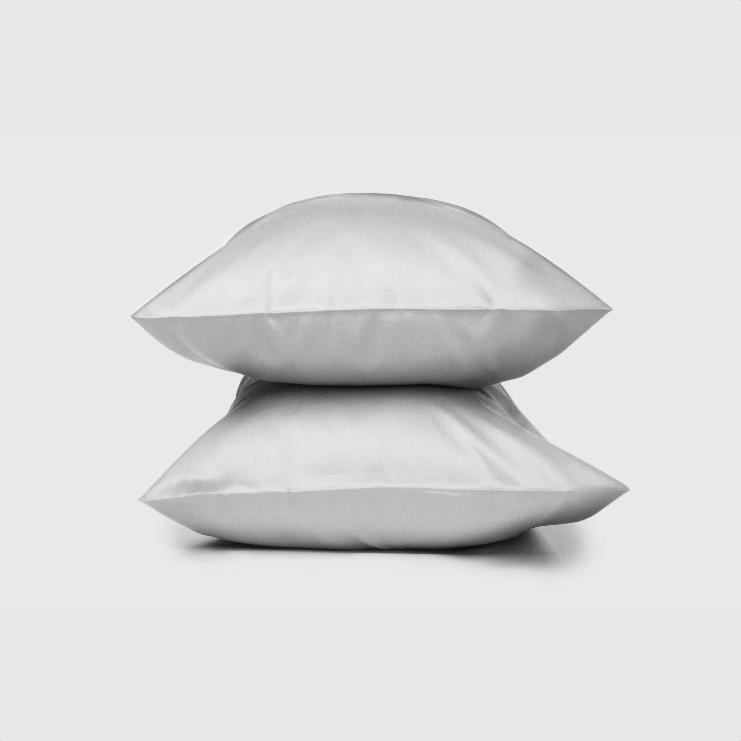 Cloud Light Grey Organic Cotton Pillowcase Pair by SOJAO