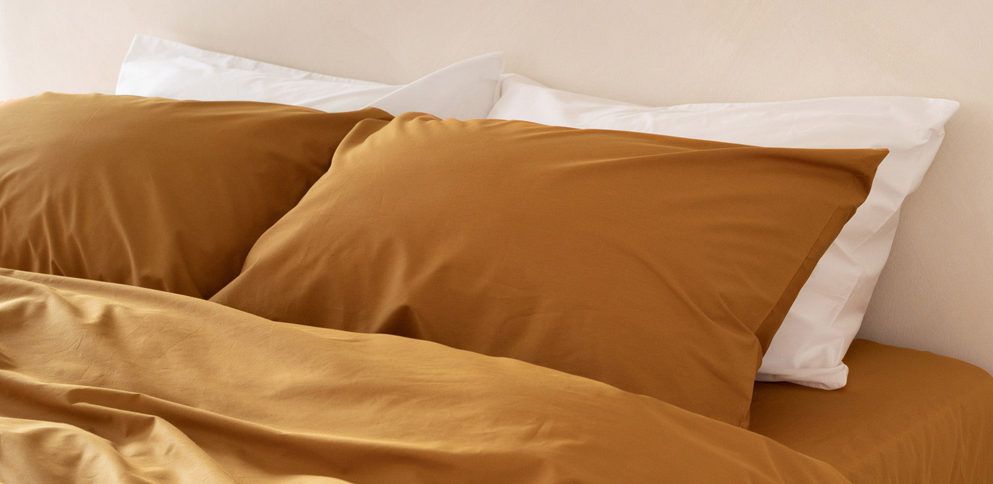 crisp-percale-mustard-yellow-duvet-cover-and-pillow-case-pair-by-sojao