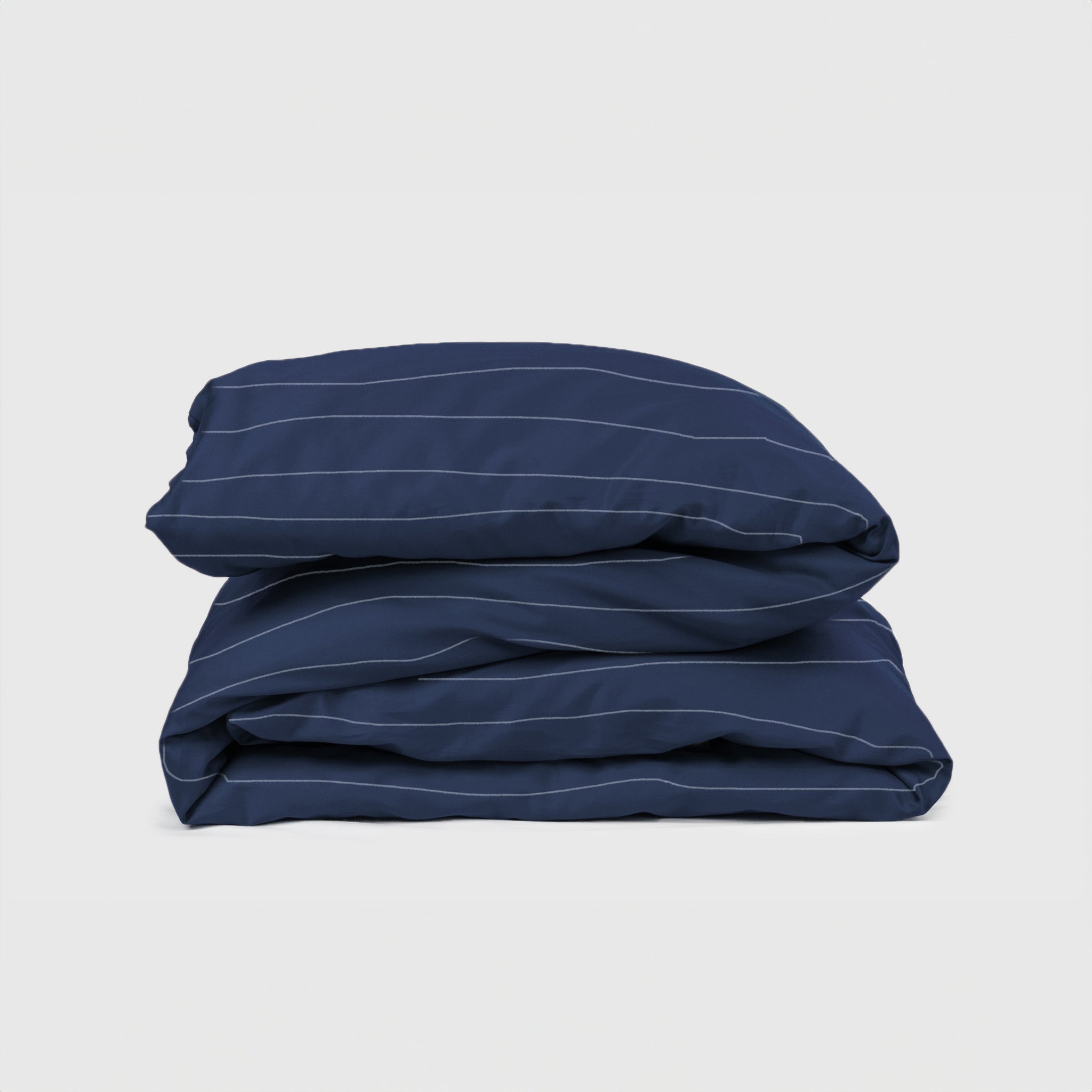 Vintage Navy Striped Duvet Cover