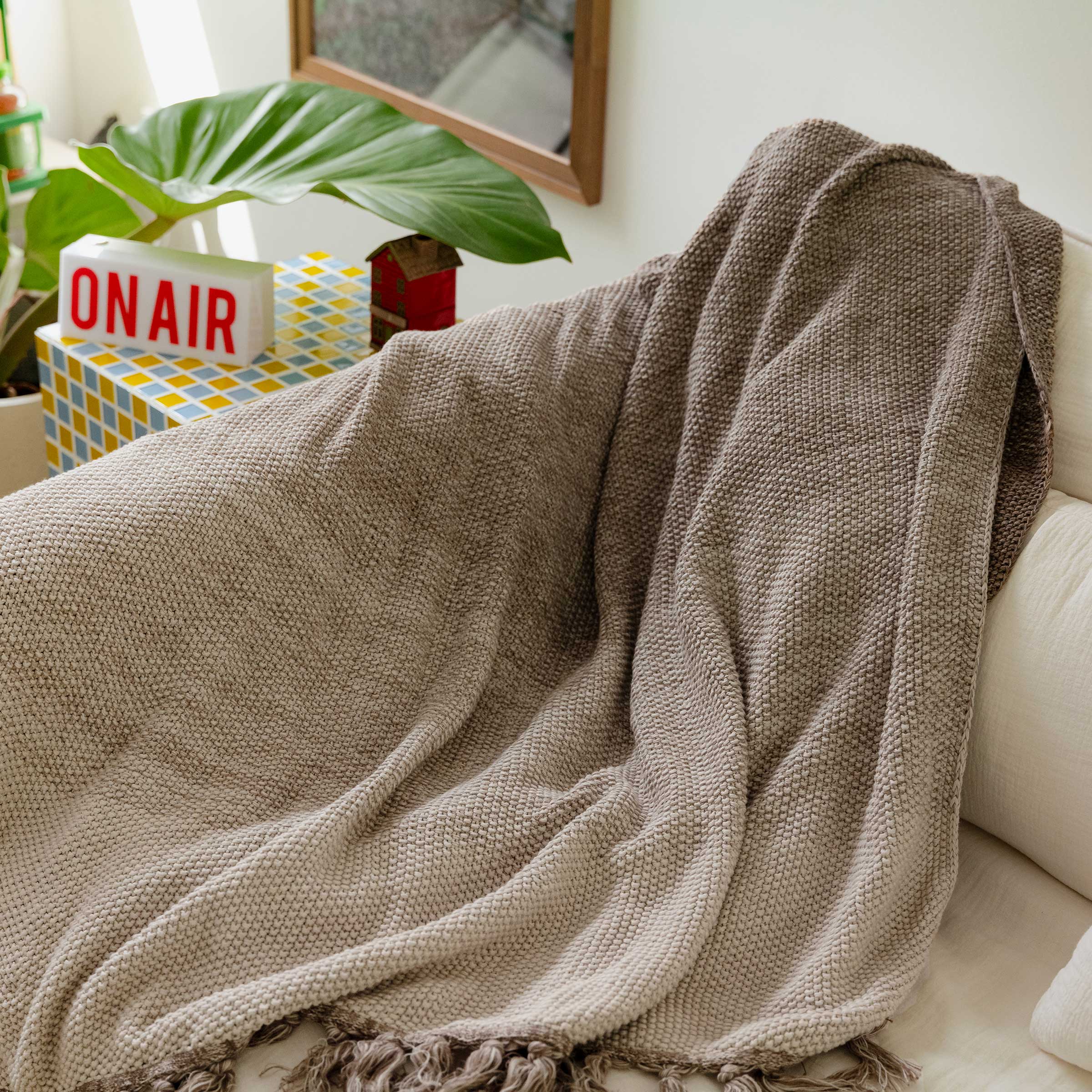 Fringed Ombre Throw
