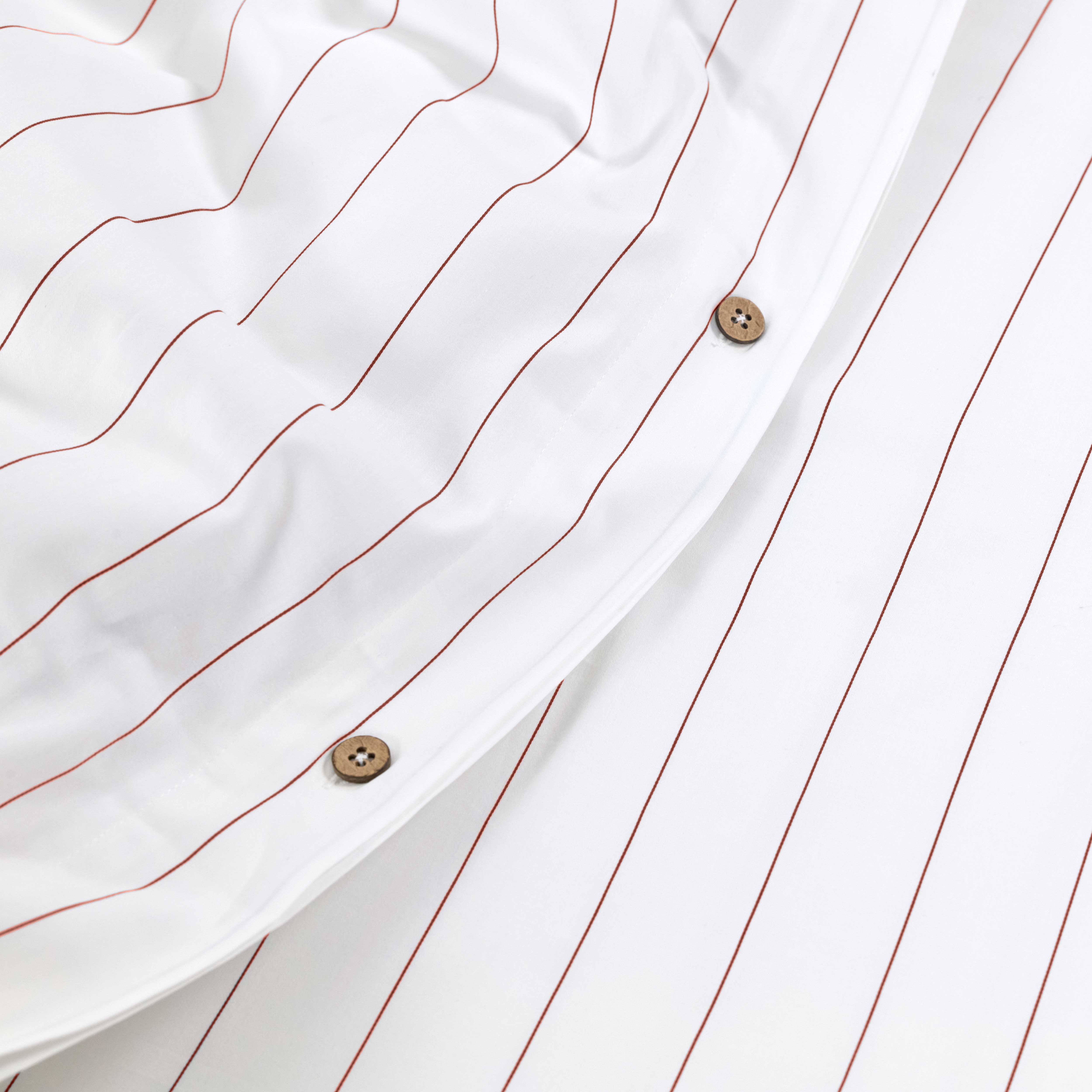 Classic Cedar Pinstripes Duvet Cover