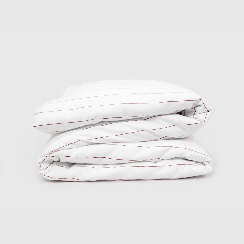 Classic Cedar Pinstripes Duvet Cover
