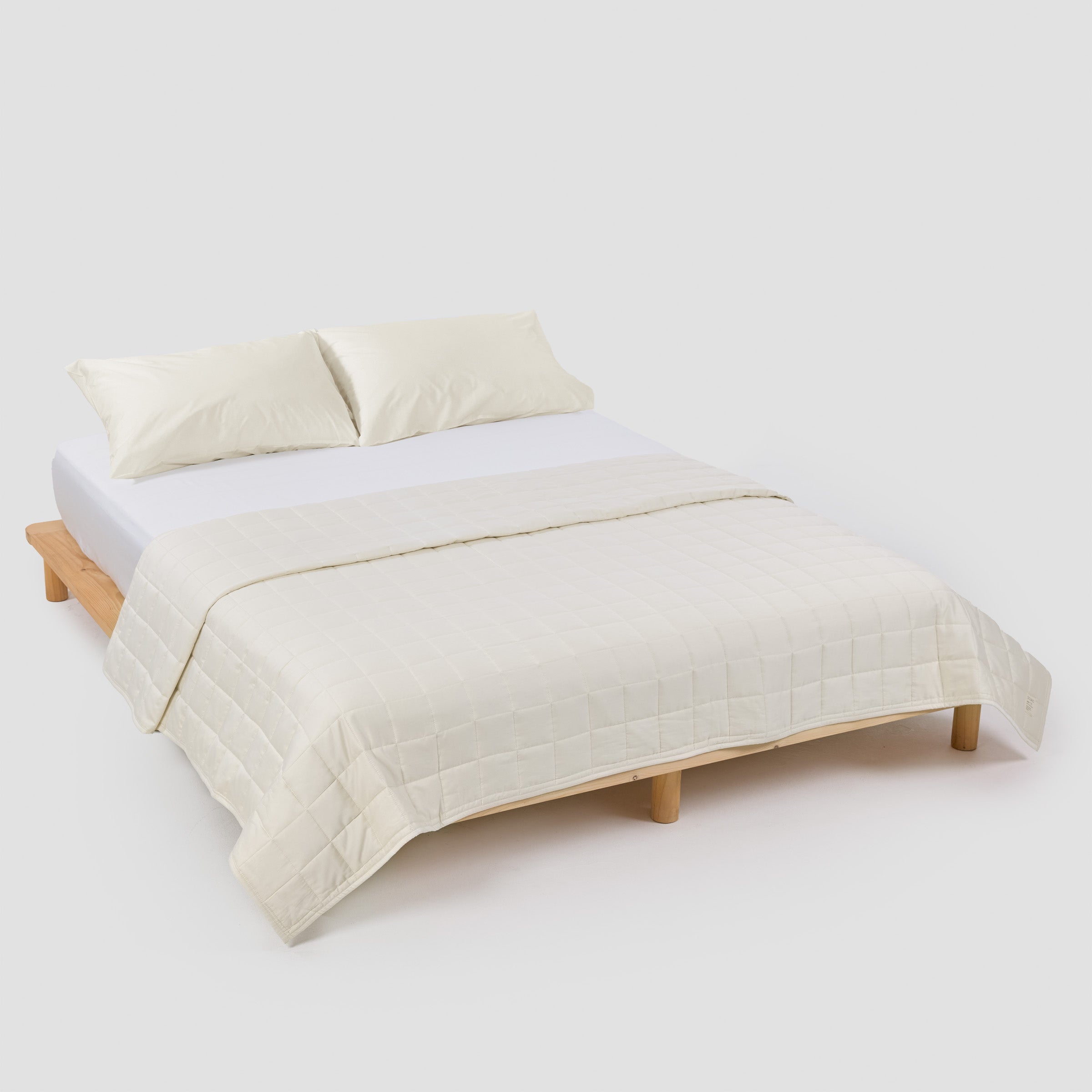 Classic Natural Quilt Set Organic Cotton By SOJAO