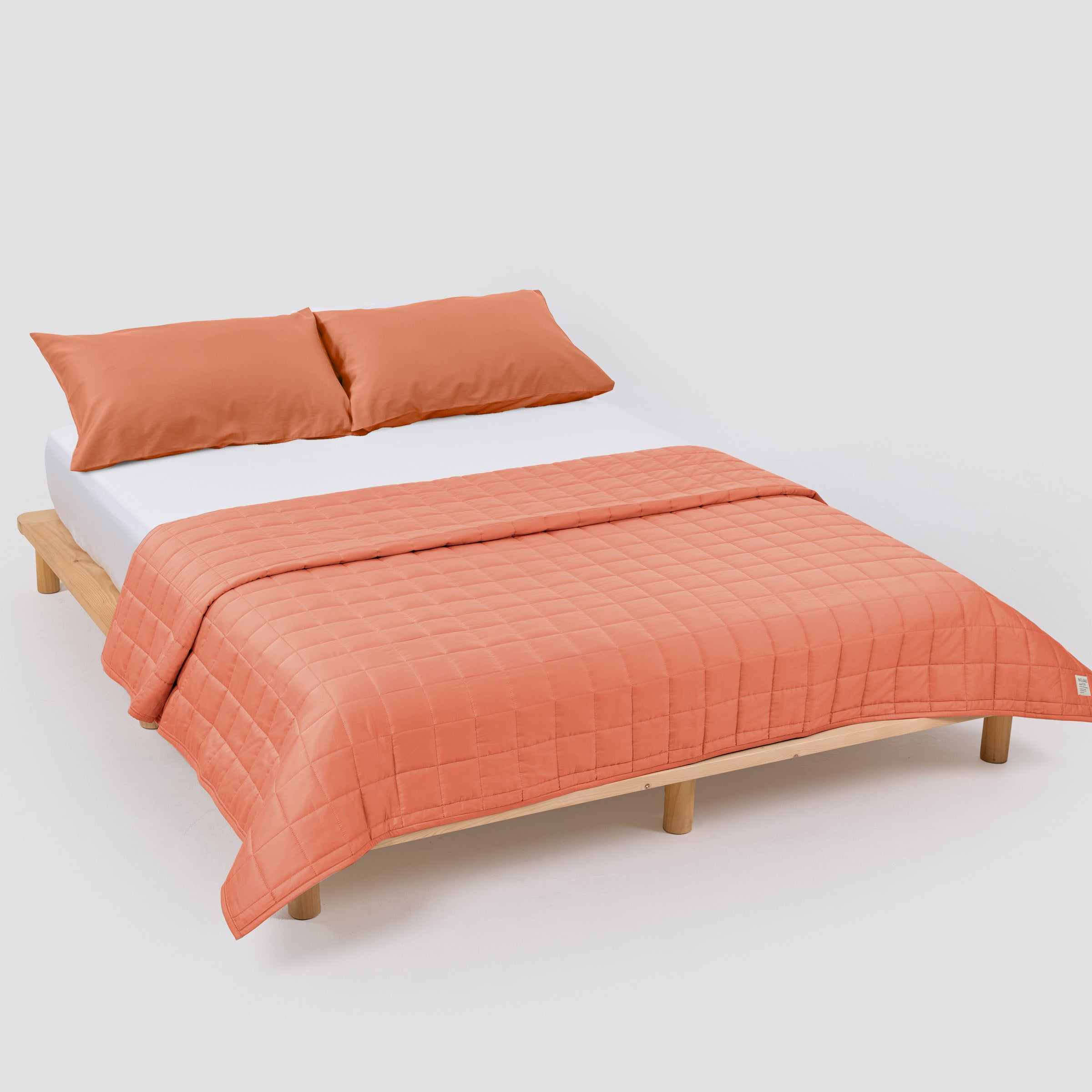 SOJAO Classic Peach Quilt Set Organic Cotton by SOJAO Singapore
