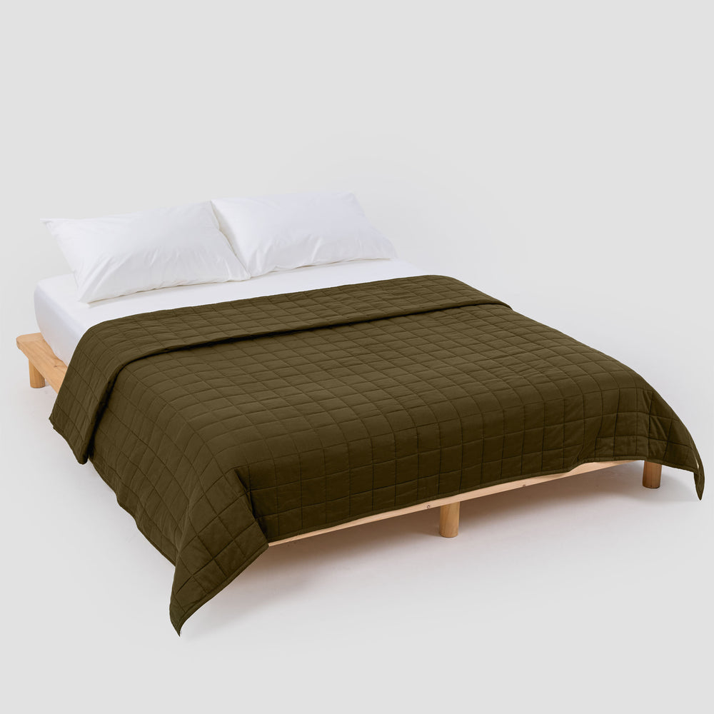 Classic Moss Organic Cotton Quilts