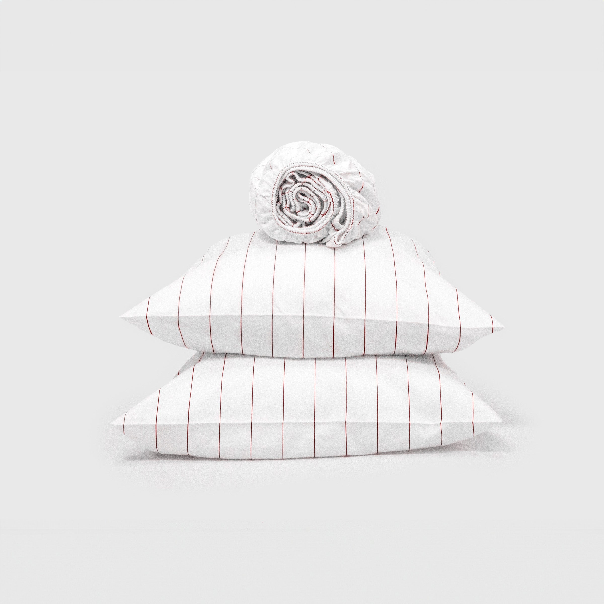 Classic Cedar Pinstripes Fitted Sheet Set