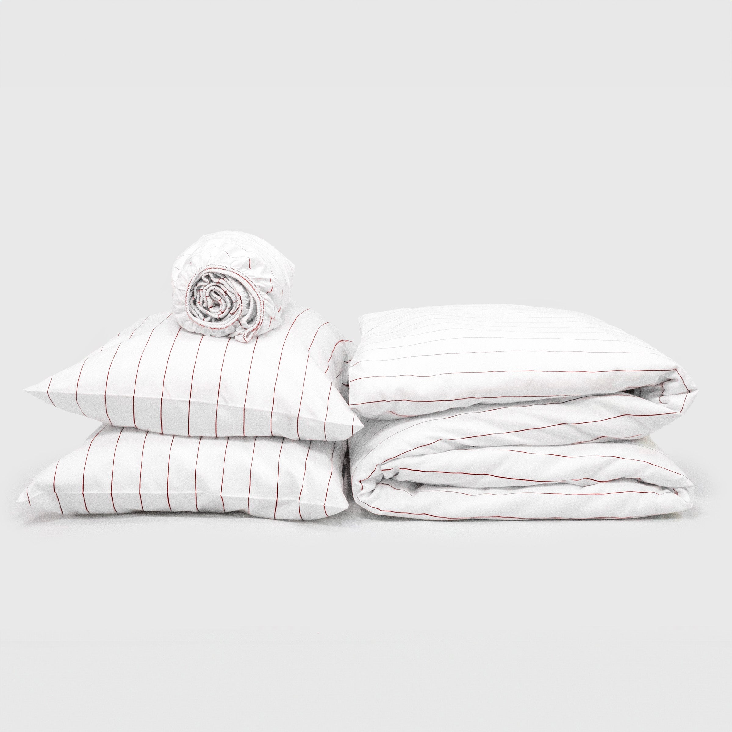 Classic Cedar Pinstripes Duvet Bundle Set