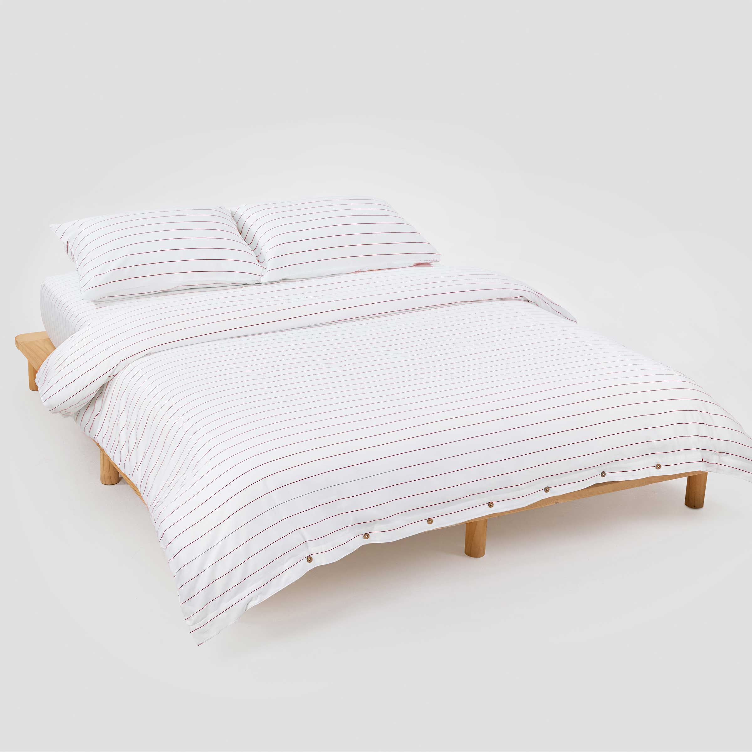 Classic Cedar Pinstripes Duvet Set