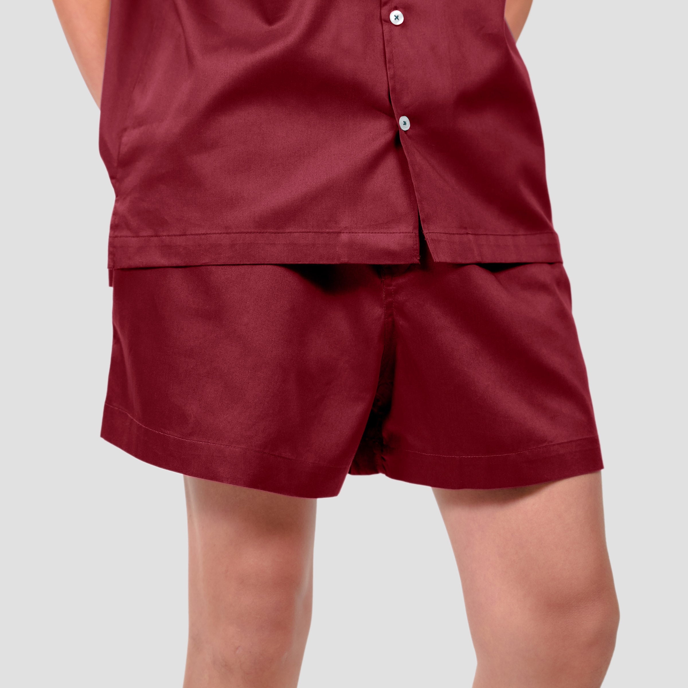 organic-cotton-mens-loungewear-shorts-in-wine-colour-by-sojao