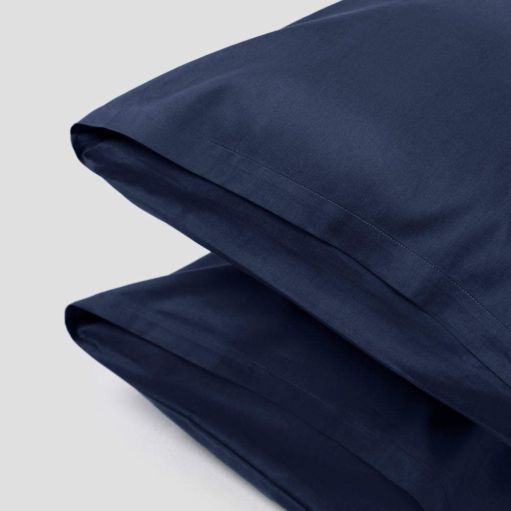 Classic Navy Pillow Case Pair