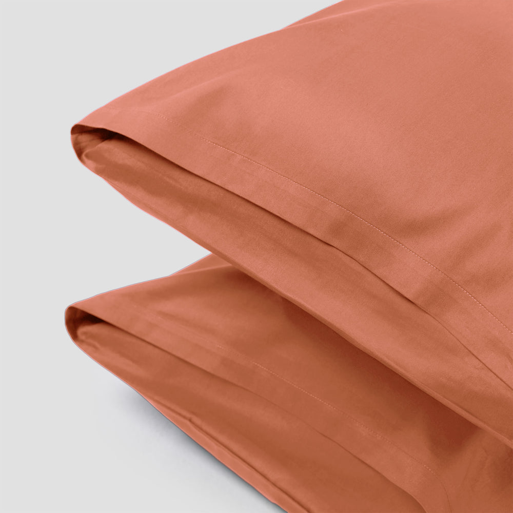 Classic Peach Pillow Case Pair