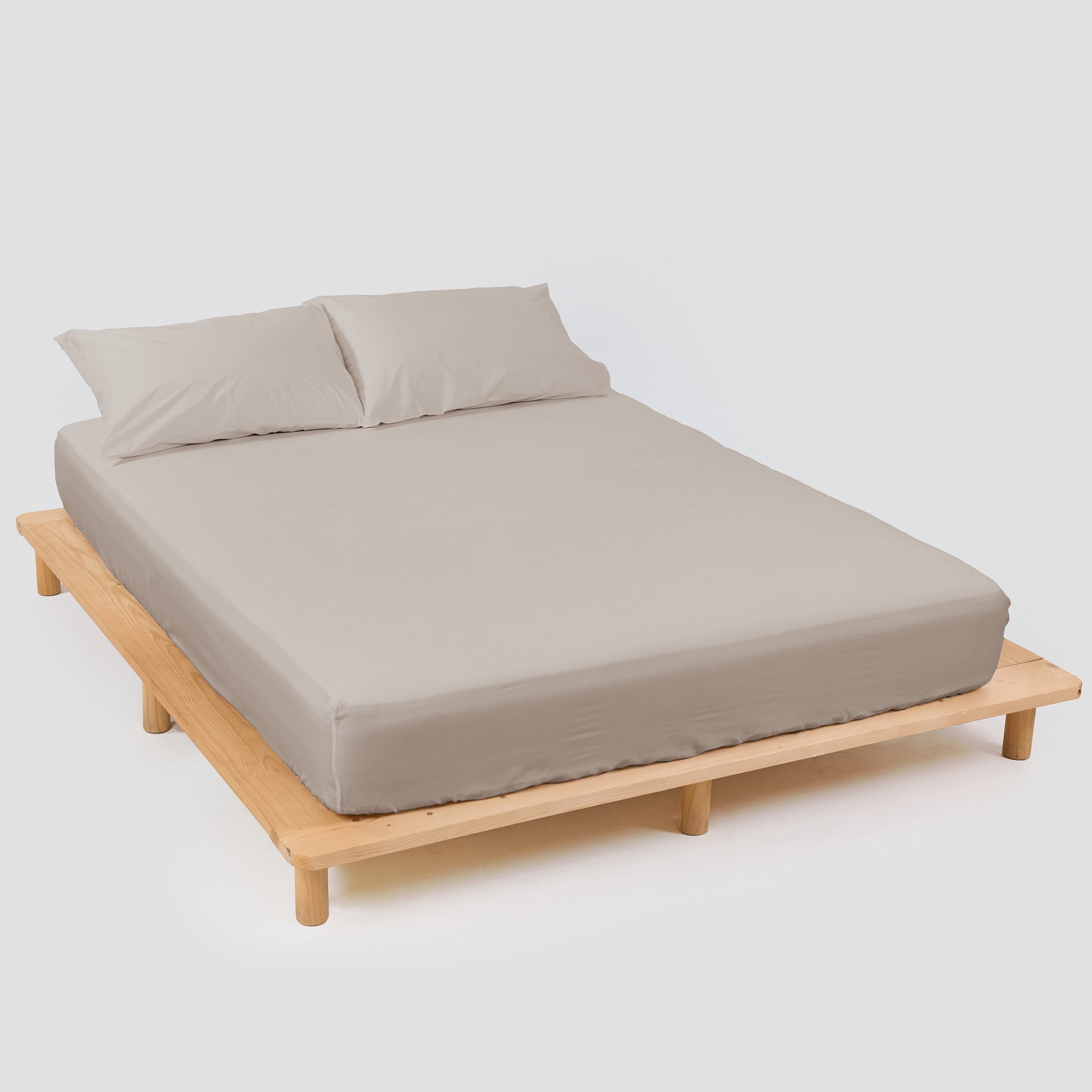 crisp-barley-grey-fitted-sheet-pillowcase-pair-by-sojao