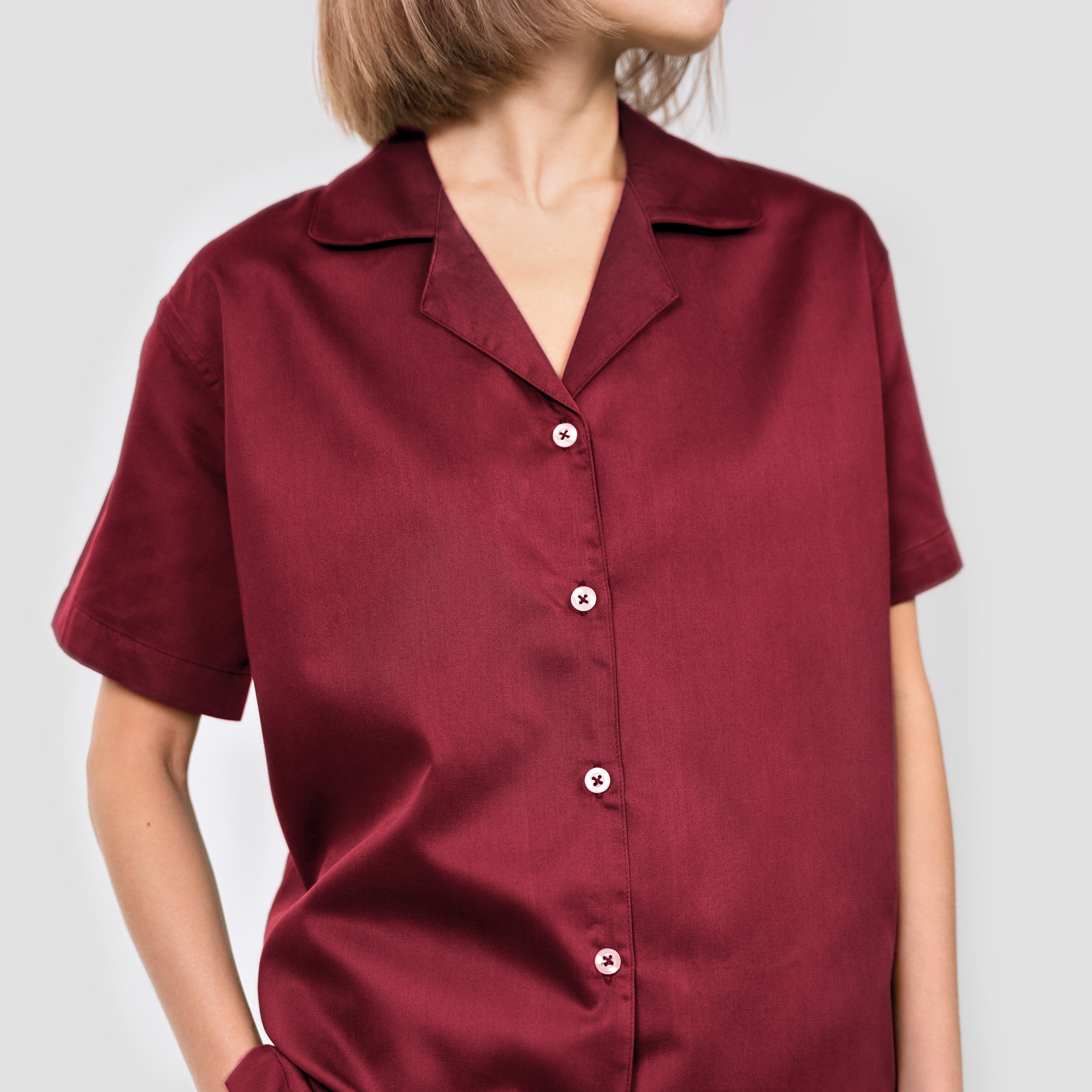 organic-cotton-womens-loungewear-shirt-in-wine-colour-by-sojao