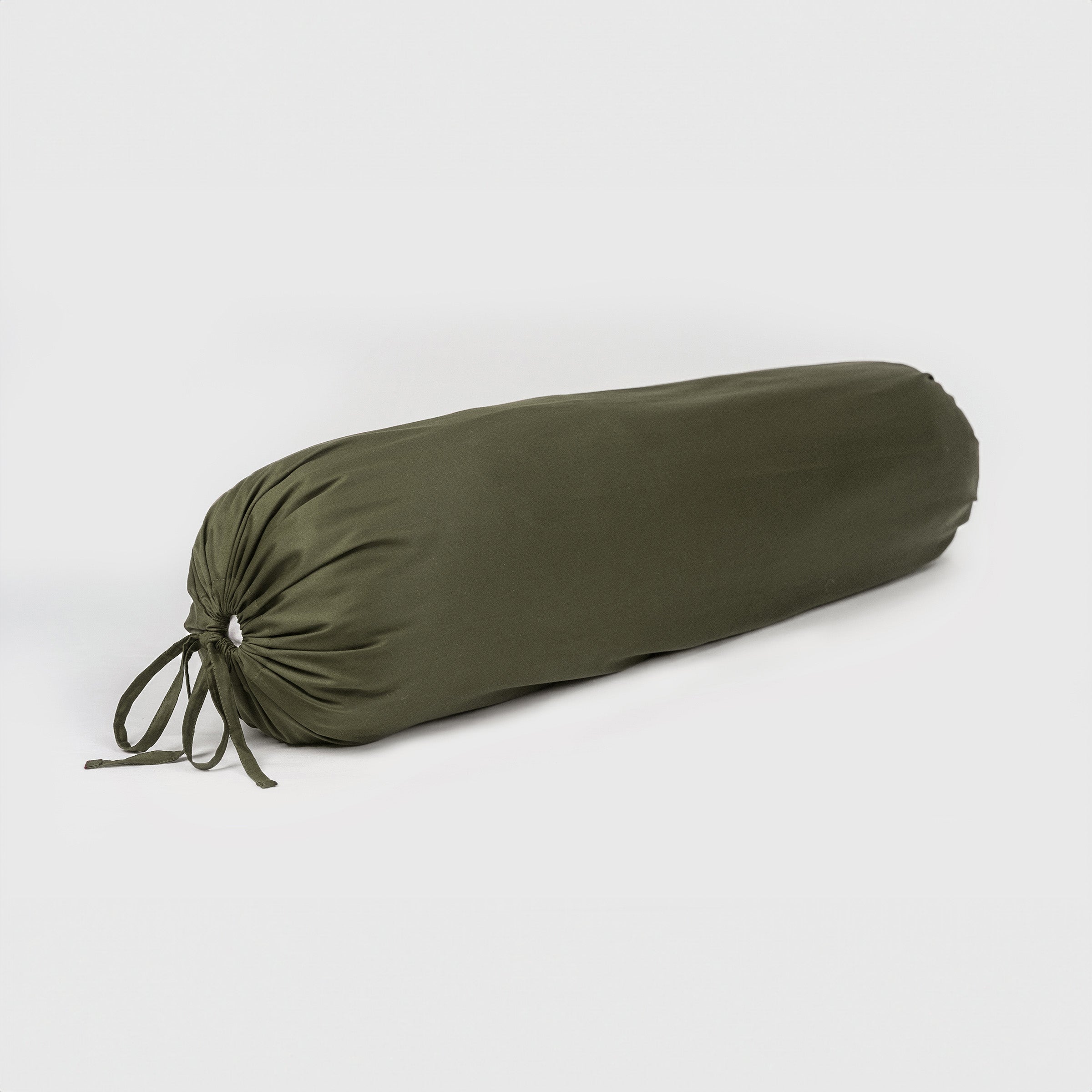 crisp-bolster-case-in-olive-colour-green-by-sojao